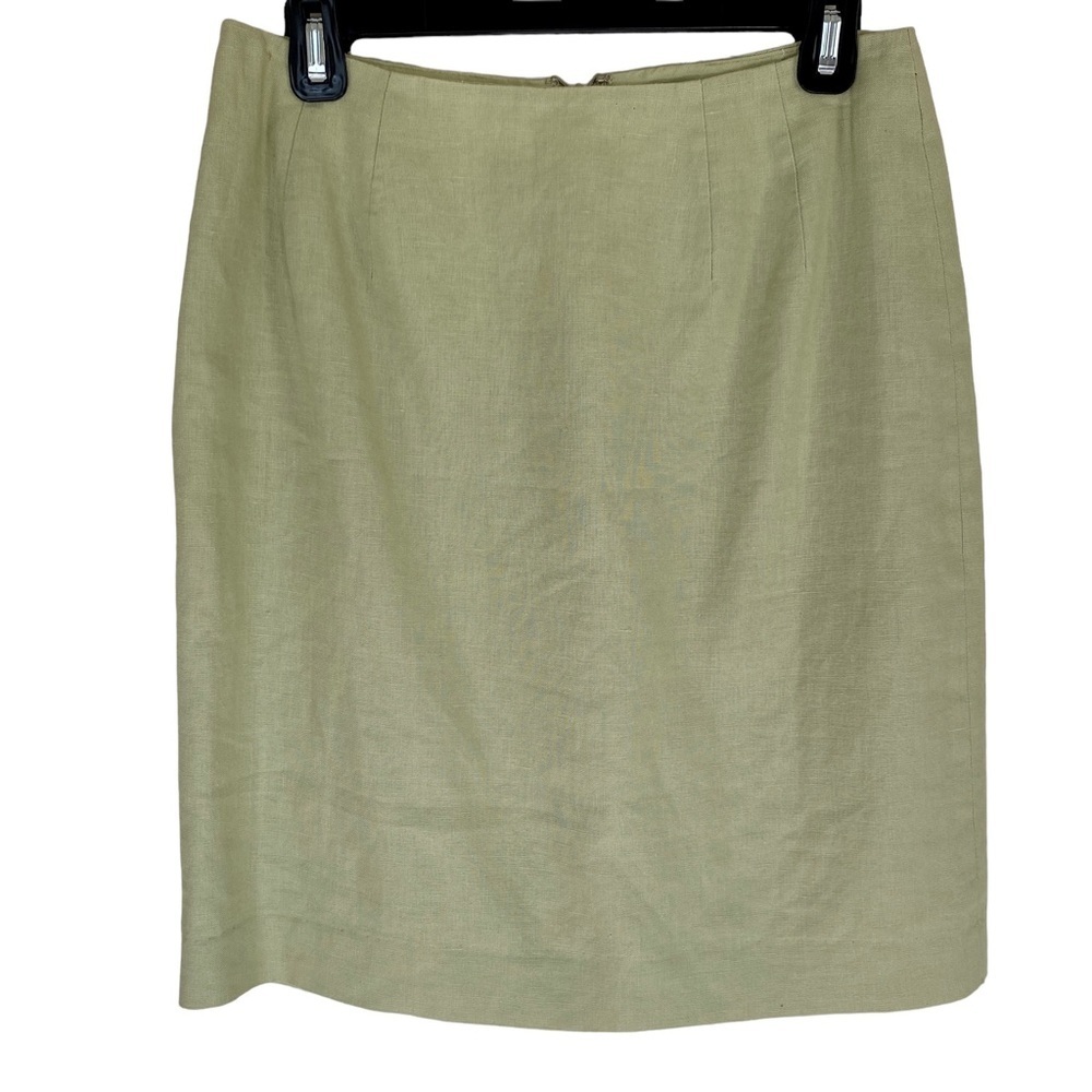 Amanda Smith 100% linen skirt fully lined women's size 8